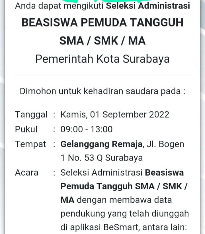 Ketua Komisi D Pertanyakan Rencana Pemkot Surabaya Kumpulkan Pelajar Calon Penerima Beasiswa Pemuda Tangguh