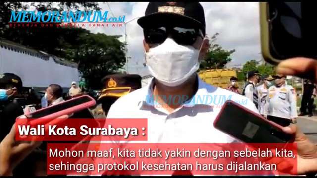 Soal Penyekatan di Suramadu, Wali Kota Surabaya : Mohon Maaf Kita Tidak Yakin dengan Sebelah