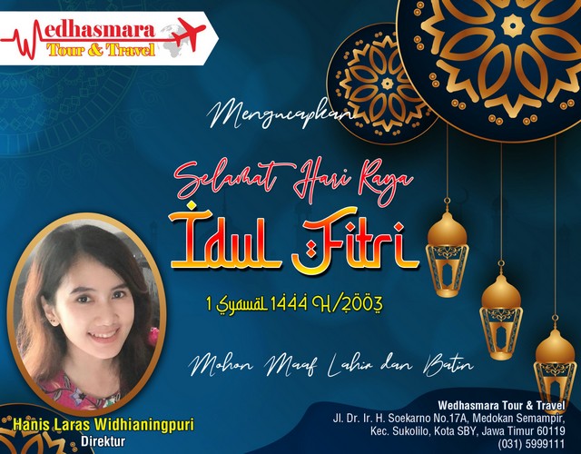 Wedhasmara Tour & Travel Mengucapkan Selamat Idul Fitri 1444 H